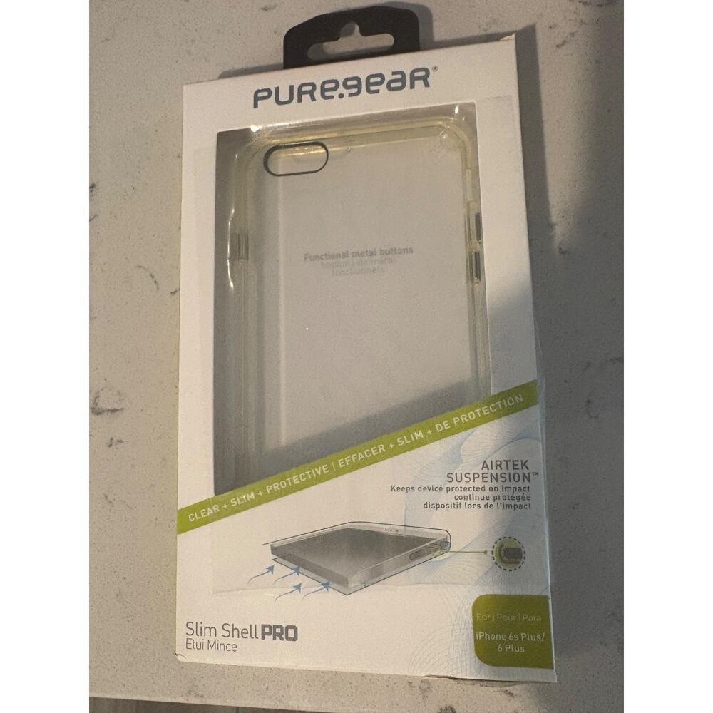 PureGear Slim Shell Pro Cover Case Apple iPhone 6 Plus /6s Plus Pink Clear